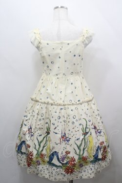 画像3: Emily Temple cute / マーメイドプリントノースリーブワンピース  生成り I-26-04-12-051-ET-OP-TE-ZI