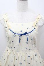 画像5: Emily Temple cute / マーメイドプリントノースリーブワンピース  生成り I-26-04-12-051-ET-OP-TE-ZI (5)