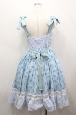 画像3: 愛野えり×HEENIE HEENIE / Petal Pique-niqueジャンパースカート  サックス I-26-04-12-053-LO-OP-SA-ZI (3)