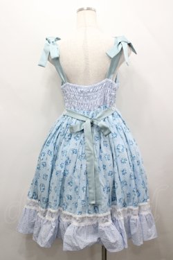 画像3: 愛野えり×HEENIE HEENIE / Petal Pique-niqueジャンパースカート  サックス I-26-04-12-053-LO-OP-SA-ZI