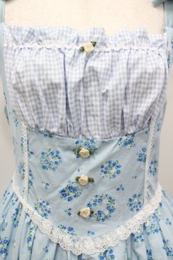 画像5: 愛野えり×HEENIE HEENIE / Petal Pique-niqueジャンパースカート  サックス I-26-04-12-053-LO-OP-SA-ZI