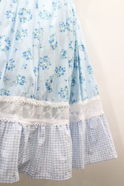 画像6: 愛野えり×HEENIE HEENIE / Petal Pique-niqueジャンパースカート  サックス I-26-04-12-053-LO-OP-SA-ZI