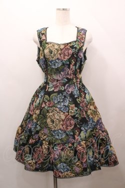 画像1: Kurumi Collaboration / TT*KRMゴブランジャンパースカート M 黒 I-26-04-12-054-GO-OP-SA-ZI