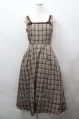 m petit by misako / スクエアネックジャンパースカート M ブラウン I-26-04-12-055-LO-OP-SA-ZI