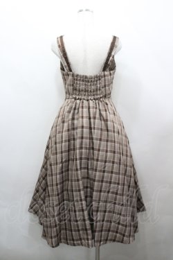 画像3: m petit by misako / スクエアネックジャンパースカート M ブラウン I-26-04-12-055-LO-OP-SA-ZI