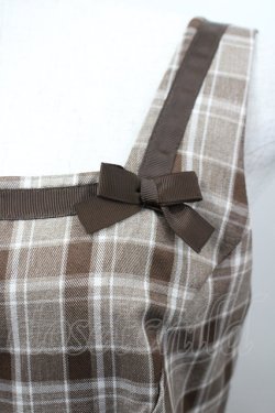 画像5: m petit by misako / スクエアネックジャンパースカート M ブラウン I-26-04-12-055-LO-OP-SA-ZI