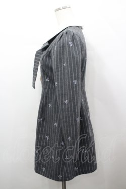 画像2: An MILLE / リボンタイワンピース S グレー I-26-04-12-056-EL-SK-TE-ZI