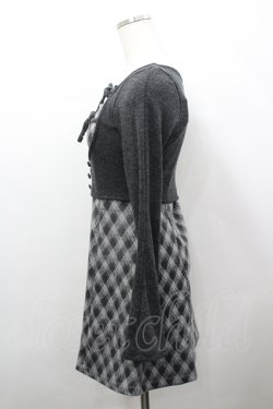 画像2: evelyn / チェックセットワンピース F グレイ I-26-04-12-057-LO-OP-TE-ZI