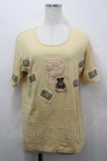 画像1: PINK HOUSE / テディパッチTシャツ  イエロー I-26-04-12-008-LO-TS-SA-ZI (1)