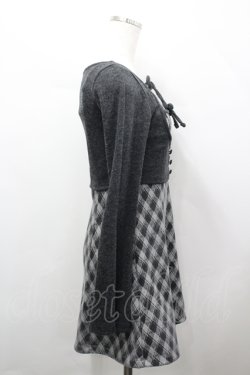 画像4: evelyn / チェックセットワンピース F グレイ I-26-04-12-057-LO-OP-TE-ZI