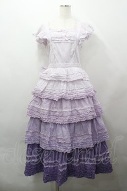 画像1: PINK HOUSE / ローンティアードワンピース  ラベンダー I-26-04-12-059-LO-OP-TE-ZI