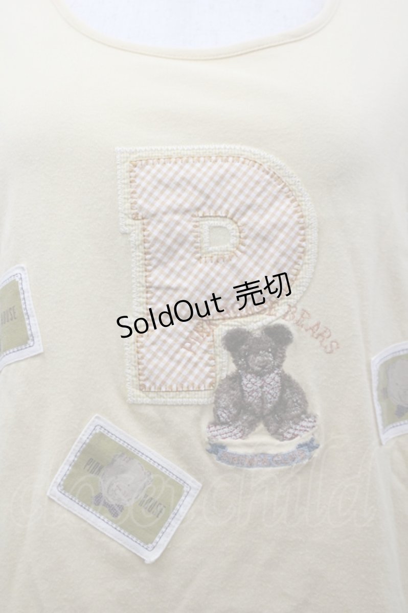 画像3: PINK HOUSE / テディパッチTシャツ  イエロー I-26-04-12-008-LO-TS-SA-ZI (3)