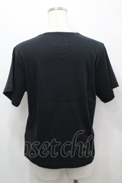 画像2: PINK HOUSE / ひな菊コサージュプリントカットソー M 黒 I-26-04-12-009-LO-TO-TE-ZI