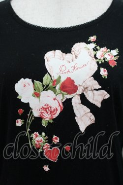 画像3: PINK HOUSE / オーナメントローズプリントカットソー M 黒 I-26-04-12-010-LO-TO-TE-ZI