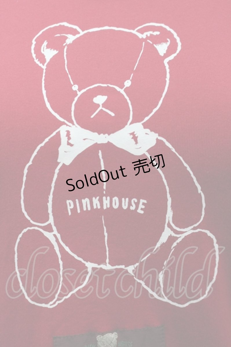 画像3: PINK HOUSE / テディベアプリントカットソー M 赤 I-26-04-12-011-LO-TO-TE-ZI (3)