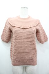 PINK HOUSE / ケープ風デザインニットトップス  ピンク I-26-04-12-015-LO-TO-SA-ZI