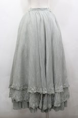 画像3: Hinana Queena（海外ロリータブランド） / 菫の秘め事 ロングスカート L グリーン I-26-04-12-094-LO-SK-TE-ZI (3)