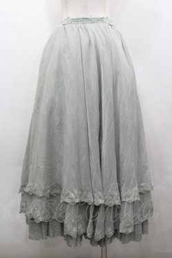 画像3: Hinana Queena（海外ロリータブランド） / 菫の秘め事 ロングスカート L グリーン I-26-04-12-094-LO-SK-TE-ZI