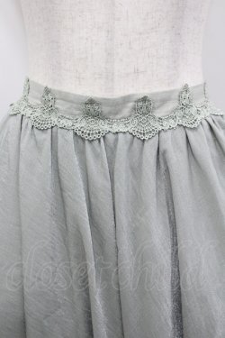 画像5: Hinana Queena（海外ロリータブランド） / 菫の秘め事 ロングスカート L グリーン I-26-04-12-094-LO-SK-TE-ZI