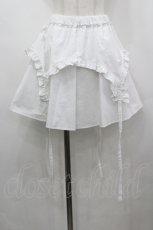 画像1: LITTLE / フリルガーター風スカート  白 I-26-04-12-095-LO-SK-SA-ZI (1)