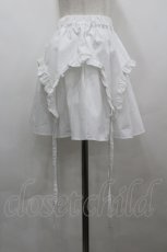 画像2: LITTLE / フリルガーター風スカート  白 I-26-04-12-095-LO-SK-SA-ZI (2)