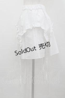 画像4: LITTLE / フリルガーター風スカート  白 I-26-04-12-095-LO-SK-SA-ZI