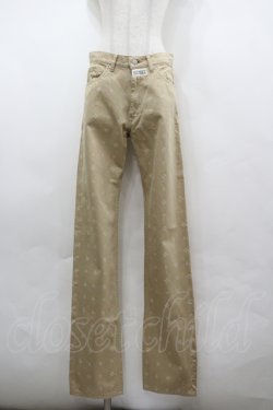 画像1: PINK HOUSE / PH総柄デニムパンツ M ベージュ I-26-04-12-099-LO-PA-SA-ZI