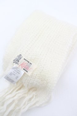 画像2: Katie / FLUFFYマフラー  白 I-26-04-12-100-LO-ZA-SA-ZI