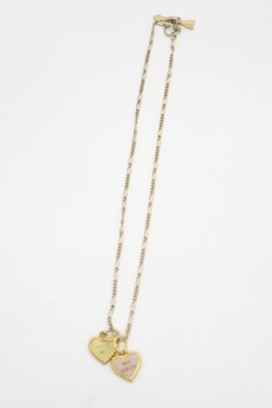 画像1: Katie / ハートチャームネックレス  ゴールド I-26-04-12-102-LO-AC-SA-ZI