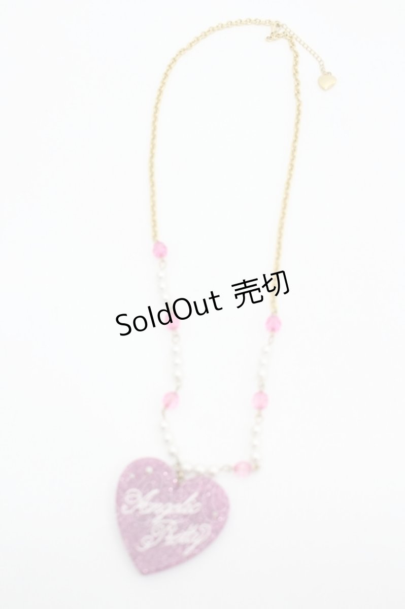 画像1: Angelic Pretty / Deco Heartネックレス  ピンク I-26-04-12-103-AP-AC-TE-ZI (1)