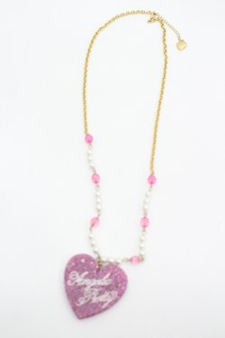 画像1: Angelic Pretty / Deco Heartネックレス  ピンク I-26-04-12-103-AP-AC-TE-ZI