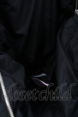 画像3: Honey Cinnamon / ハンドルリボンフロッキーハートバッグ  黒 I-26-04-12-109-LO-BG-TE-ZI