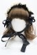 画像1: Hoshibako Works / リリアンヌ姉妹ヘッドドレス  黒 I-26-04-12-114-LO-AC-SA-ZI (1)