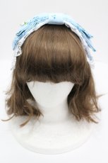 画像1: 愛野えり×HEENIE HEENIE / Petal Pique-niqueリボンヘッドドレス  サックス I-26-04-12-116-LO-AC-SA-ZI (1)