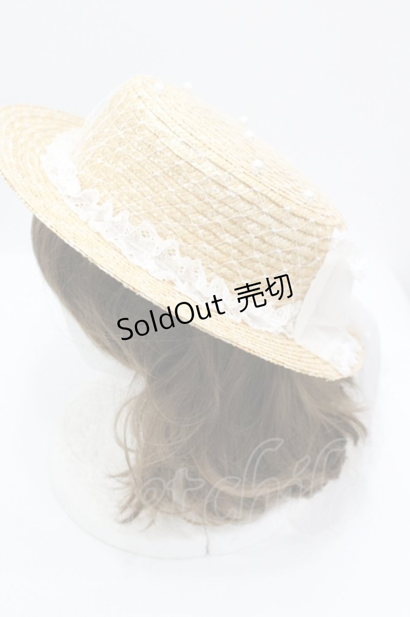 画像2: Angelic Pretty / お花レースストローHat   I-26-04-12-117-AP-AC-TE-ZI (2)