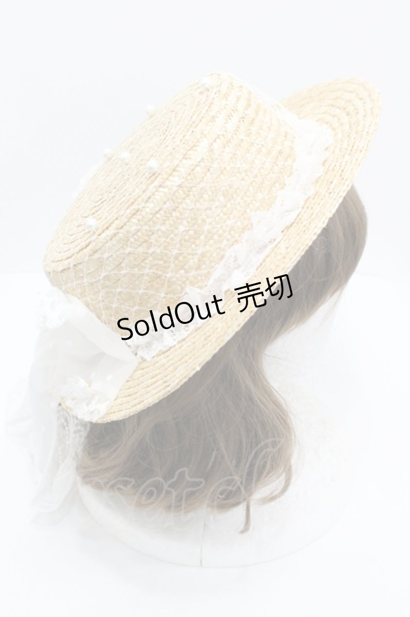 画像3: Angelic Pretty / お花レースストローHat   I-26-04-12-117-AP-AC-TE-ZI (3)