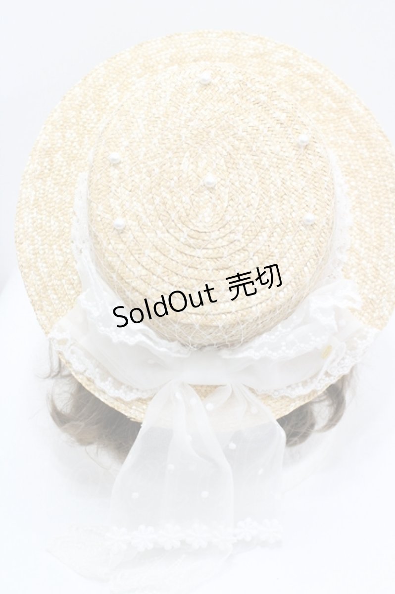 画像4: Angelic Pretty / お花レースストローHat   I-26-04-12-117-AP-AC-TE-ZI (4)