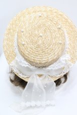 画像4: Angelic Pretty / お花レースストローHat   I-26-04-12-117-AP-AC-TE-ZI (4)