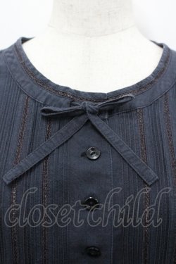 画像3: PINK HOUSE / フロントピンタック半袖ブラウス  ネイビー I-26-04-12-002-LO-BL-SA-ZI