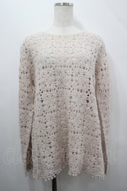 画像1: 田園詩（海外ロリータブランド） / パッチワークニットトップス  ピンク I-26-04-12-021-LO-JA-SA-ZI