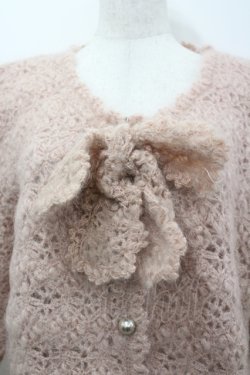 画像2: NOUGAT / リボンフラワーニットカーディガン  ピンク I-26-04-12-022-LO-TO-SA-ZI
