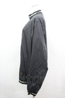 画像2: Karl Helmut / GOLFタグロゴサテンブルゾン L 黒Ｘ白 I-26-04-12-029-EL-JA-SA-ZI