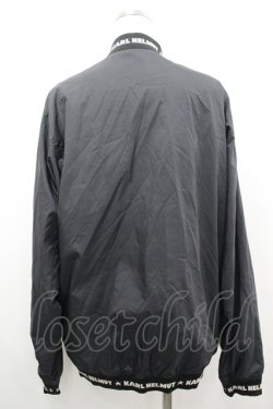 画像3: Karl Helmut / GOLFタグロゴサテンブルゾン L 黒Ｘ白 I-26-04-12-029-EL-JA-SA-ZI