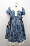画像1: Victorian maiden / ワンダーガーデンサイドリボンワンピース  ピーコック I-26-04-14-050-CL-OP-TE-ZI (1)