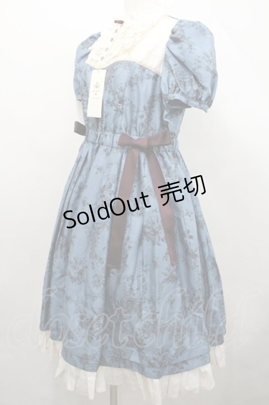 画像4: Victorian maiden / ワンダーガーデンサイドリボンワンピース  ピーコック I-26-04-14-050-CL-OP-TE-ZI (4)