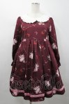画像1: Ank Rouge / Cherry Roseベビードールワンピース M ワイン I-26-04-14-062-CA-OP-TE-ZI (1)