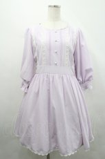 画像1: LODISPOTTO / セレナーデスカラップパフワンピース M ラベンダー I-26-04-14-071-LO-OP-TE-ZI (1)