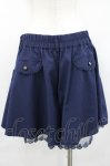 画像2: axes femme / 薔薇モチーフベルト付きキュロットパンツ  ネイビー I-26-04-14-104-AX-PA-SA-ZI (2)
