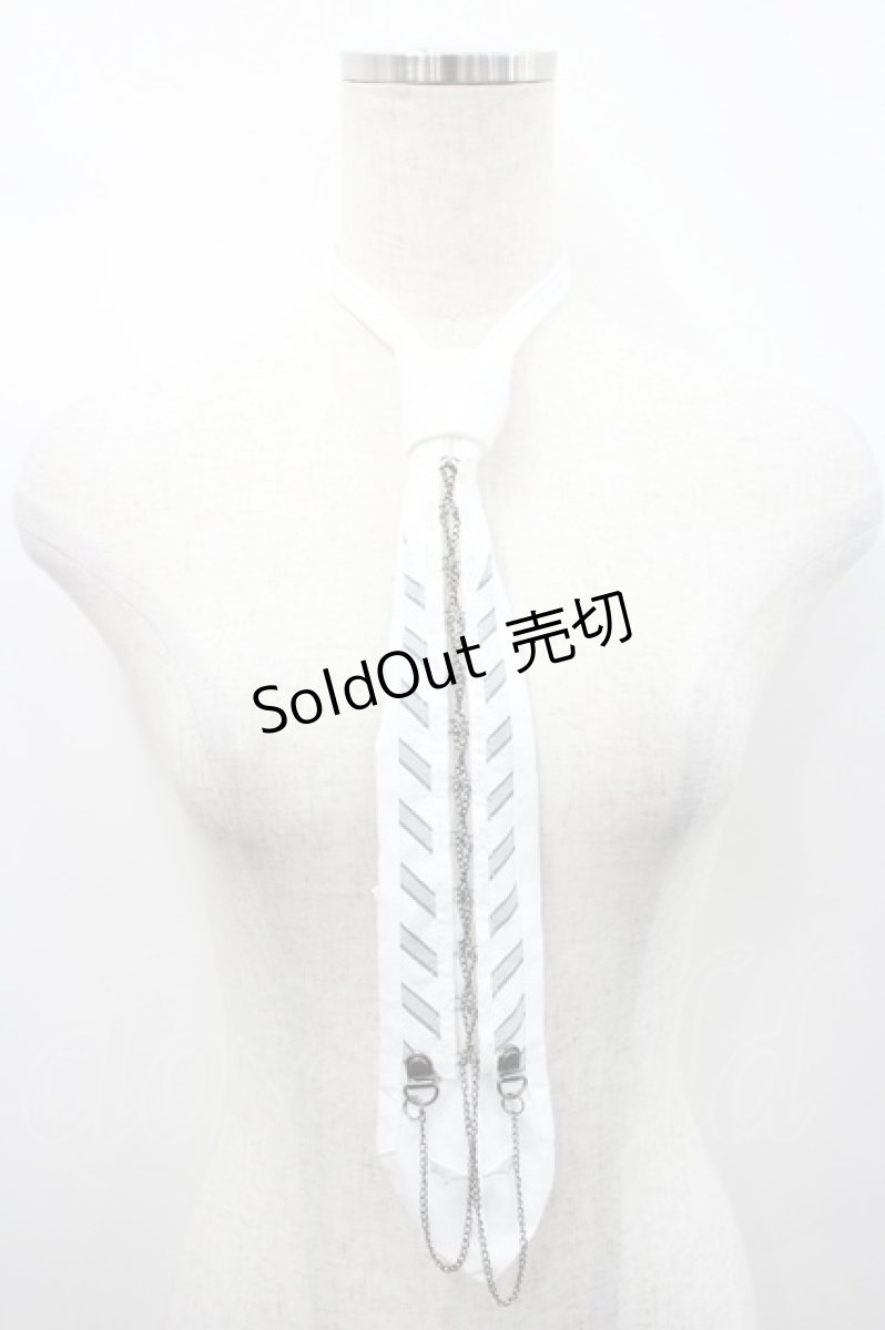 画像1: Ozz Croce / Holy Tears Purify Sorrow ネクタイ  白 I-26-04-14-109-OO-TO-TE-ZI (1)