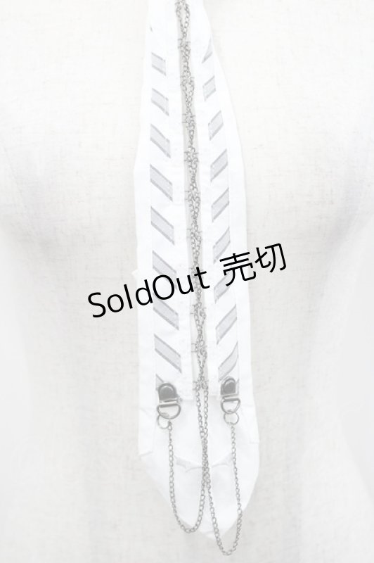 画像2: Ozz Croce / Holy Tears Purify Sorrow ネクタイ  白 I-26-04-14-109-OO-TO-TE-ZI (2)